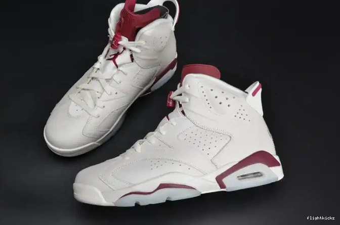 384664-116 Jordan white Air Retro Maroon 6 0522